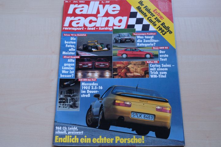 Deckblatt Rallye Racing (01/1993)